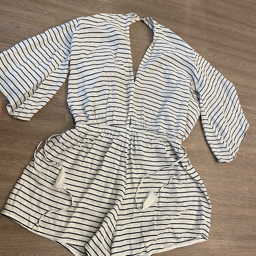 Striped romper